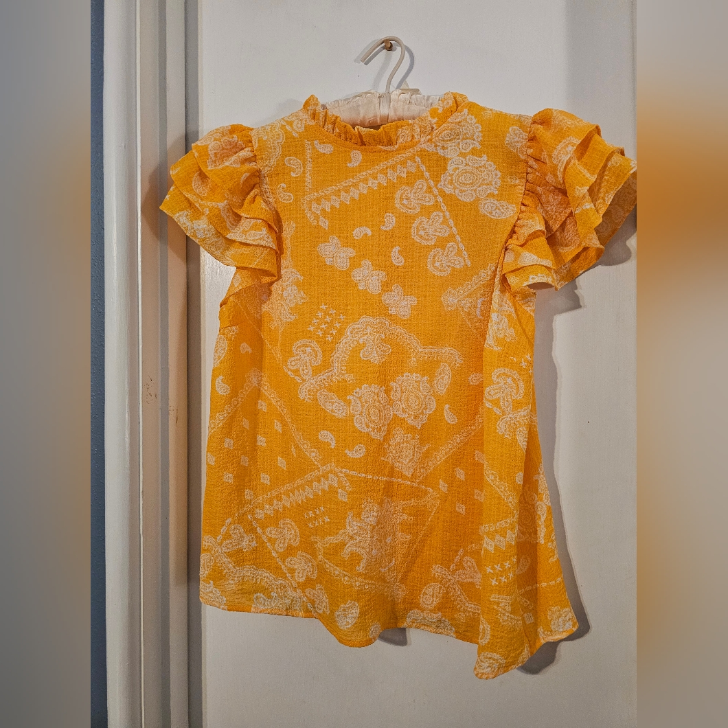 Bright Yellow Hankerchief Top